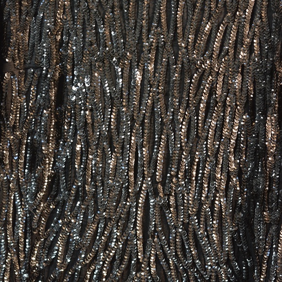 Black Sequinned Dress SZ L Andrea Collections - Picture 4 of 5